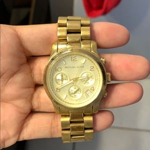 Michael kors watch! Gold! Gently used!